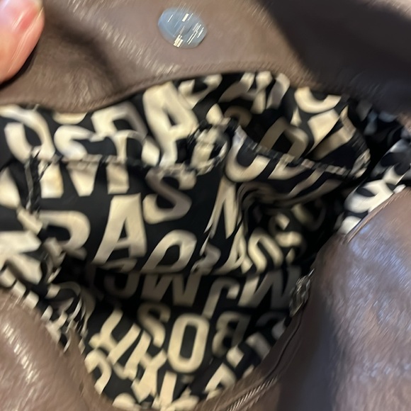 MARC JACOBS MARC GRAY LEATHER CLASSIC Q HILLIER HOBO BAG - Picture 13 of 15